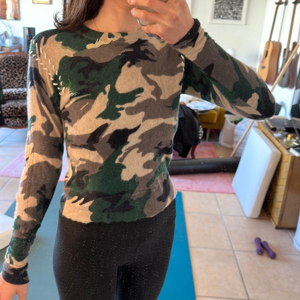 Zadig Voltaire camo sweater